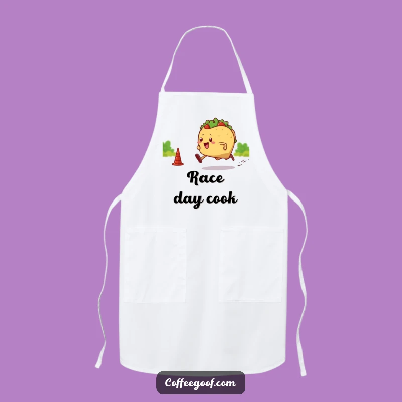 Funny Apron: Sprinting Taco Chef Design, Kitchen Fun, Ideal Funny Gift for Cooks