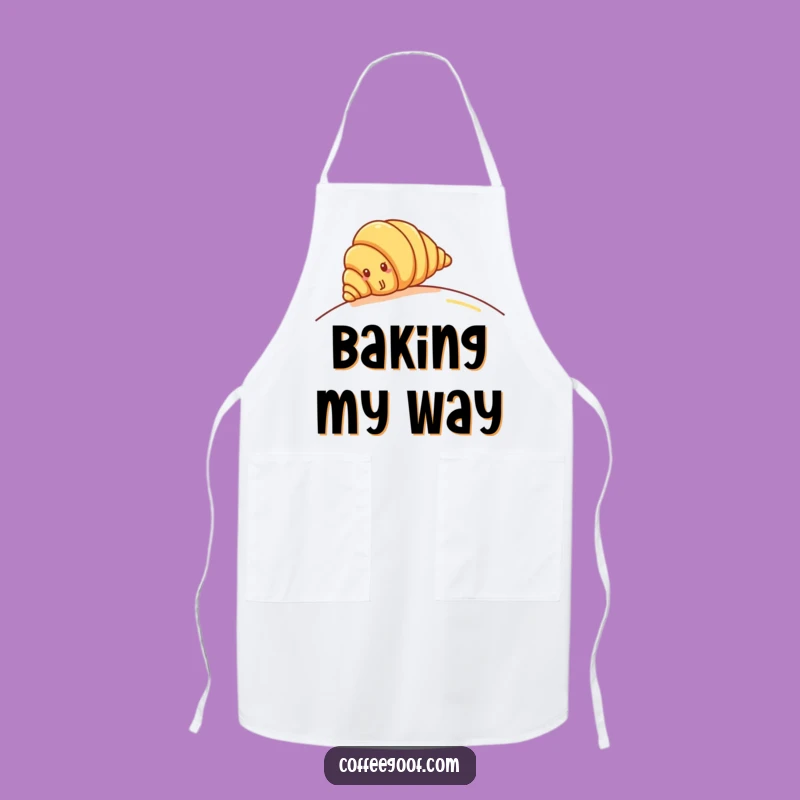 Funny Croissant Hill Roll Apron: Baking Fun, Practical Funny Gift