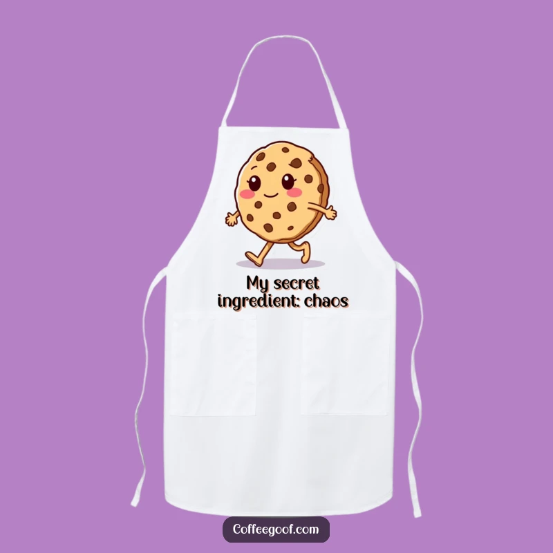 Funny Cookie Walk Apron: Kitchen Silly Character Wear, Cooking Gift