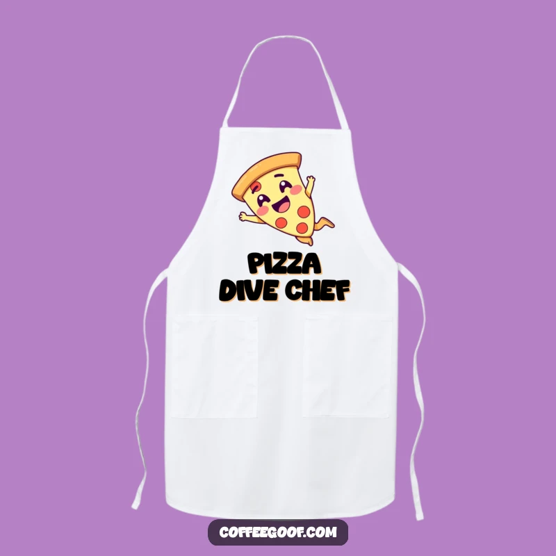 Funny Pizza Dive Apron - Hilarious Kitchen Wear for Pizza Lovers