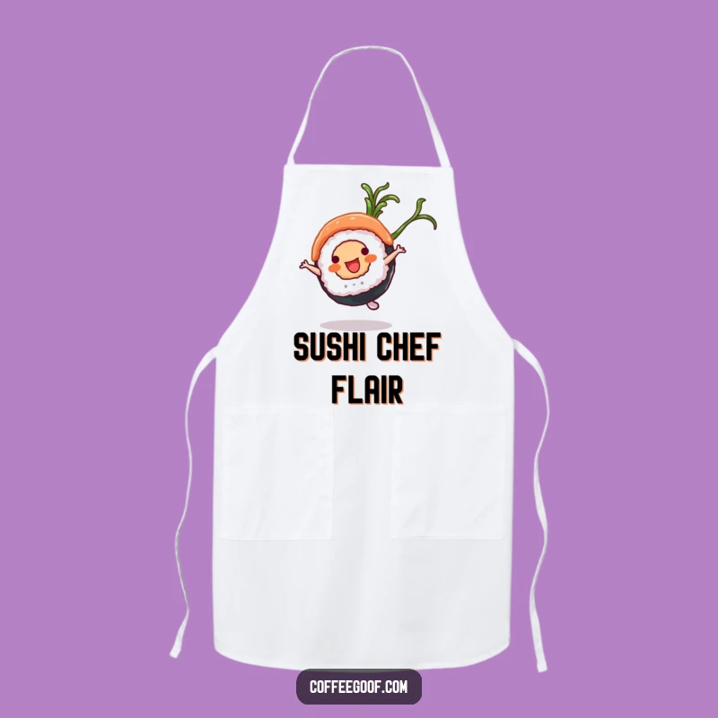 Funny Sushi Apron: Kitchen Cartwheel Fun, Foodie Gift