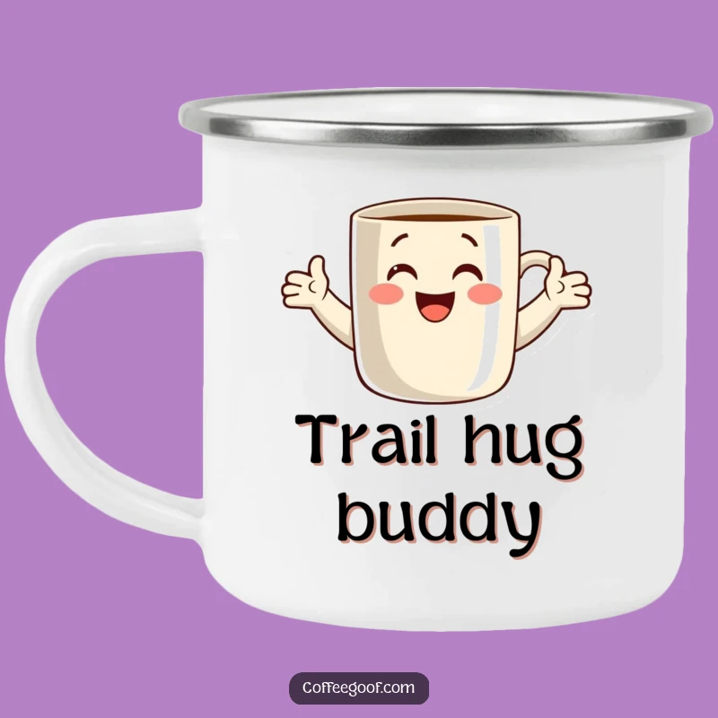 Funny Camping Mug: Hugging Coffee Mug Design, Outdoor Drinkware, Perfect Funny Gift