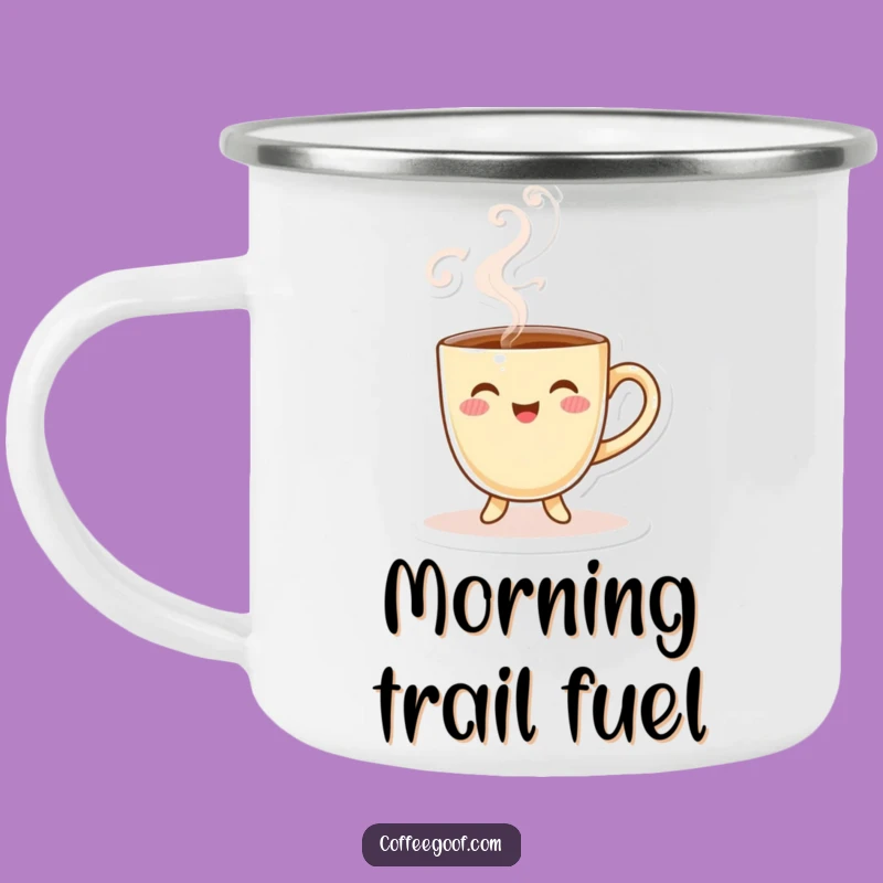 Funny Coffee Cup Camping Mug: Playful Steam, Durable & Hilarious Outdoor Gift