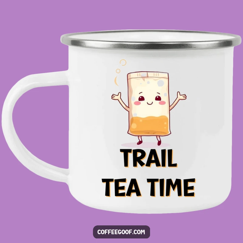 Funny Dancing Teabag Camping Mug: Adventure Fuels Steamy Merriment, Perfect Gift