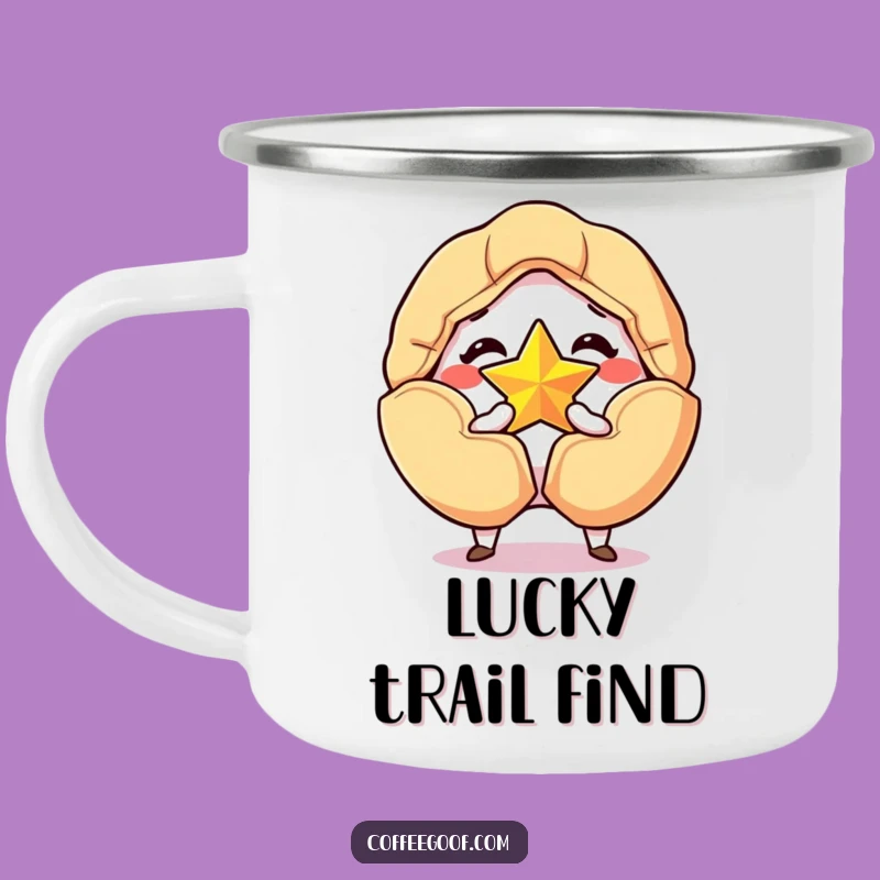 Funny Fortune Cookie Camping Mug: Lucky Stars, Perfect Humorous Drinkware