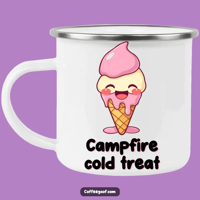 Funny Giggling Ice Cream Camping Mug - Cool Adventures, Perfect Funny Gift