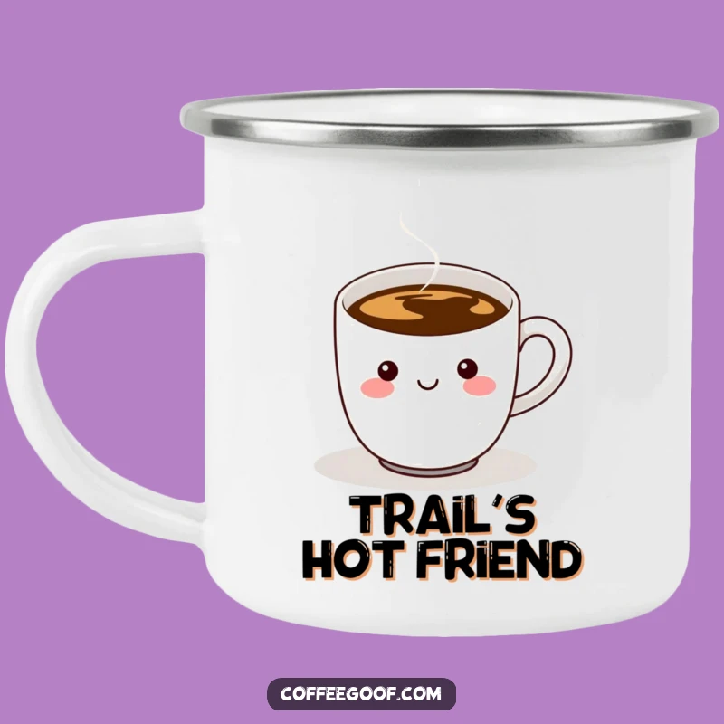 Funny Coffee Cup Camping Mug: Sturdy Steaming Handle Design, Outdoor Gift