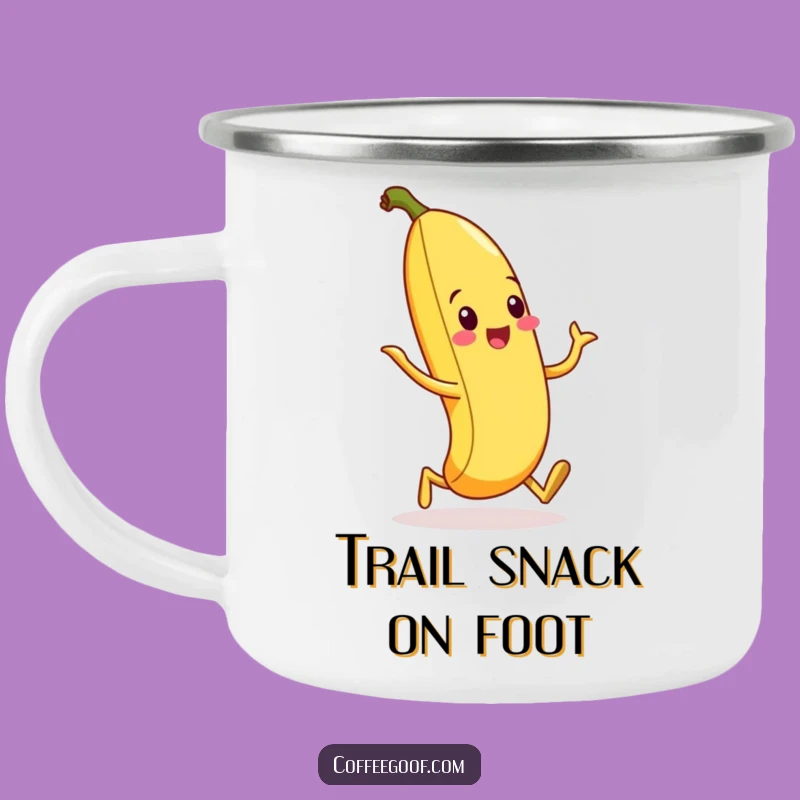 Funny Banana Peel Silly Walk Camping Mug - Adventure with a Kick!