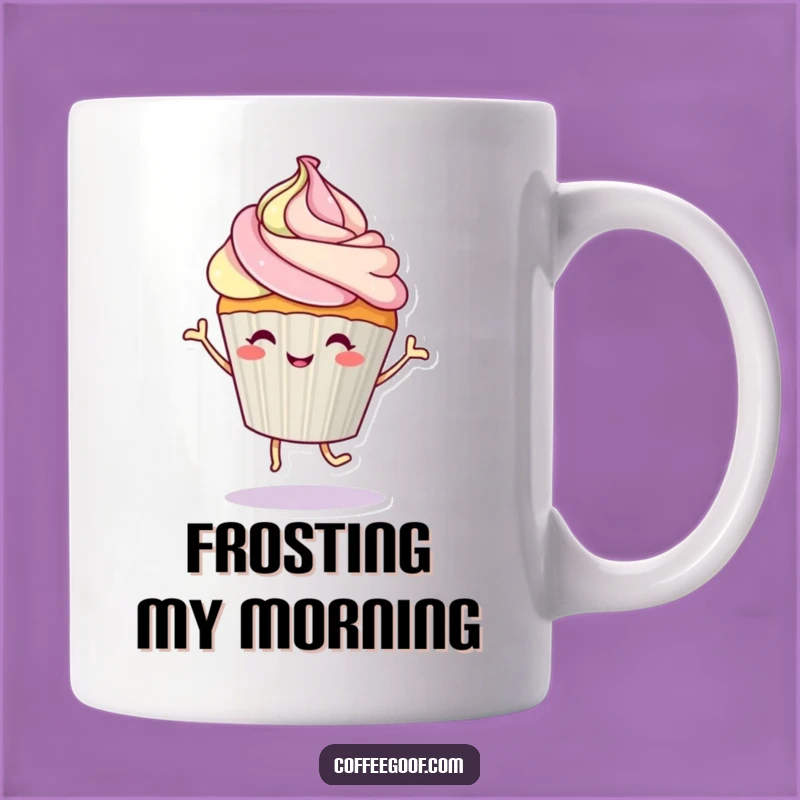 Funny Cupcake Dancing Mug - A Hilarious Treat and Sweet Gift for Dessert Lovers