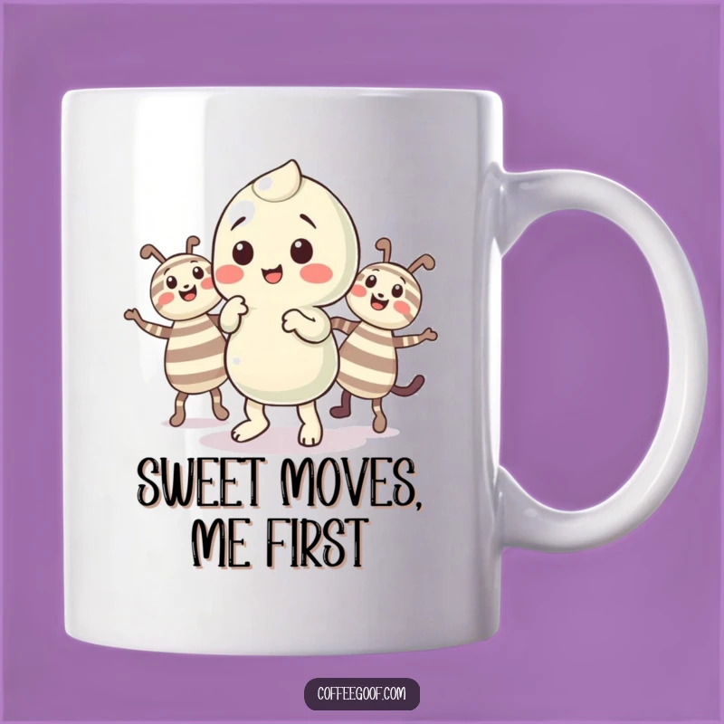 Funny Candy Jig Mug - Playful Character Dancing, Perfect Funny Gift!