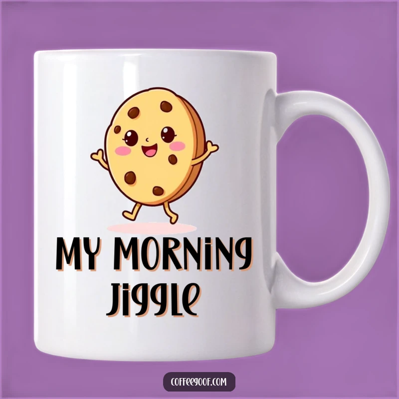 Funny Cookie Jig Mug: Cheerful Baked Character for Sweet Mornings