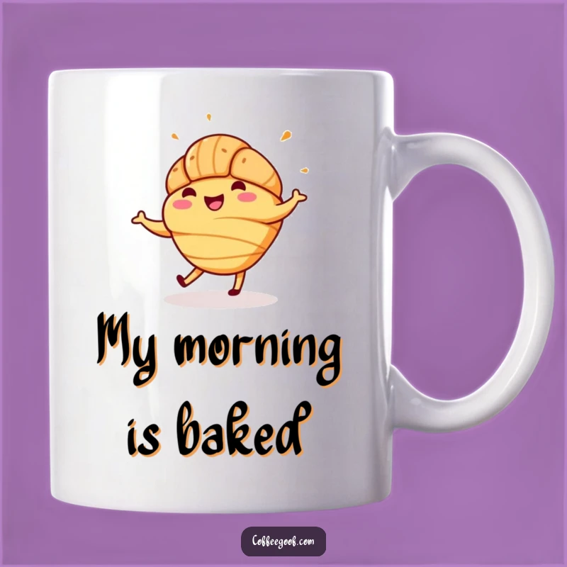 Funny Croissant Jig Mug: A Delightful Pastry Gift for Joyful Mornings