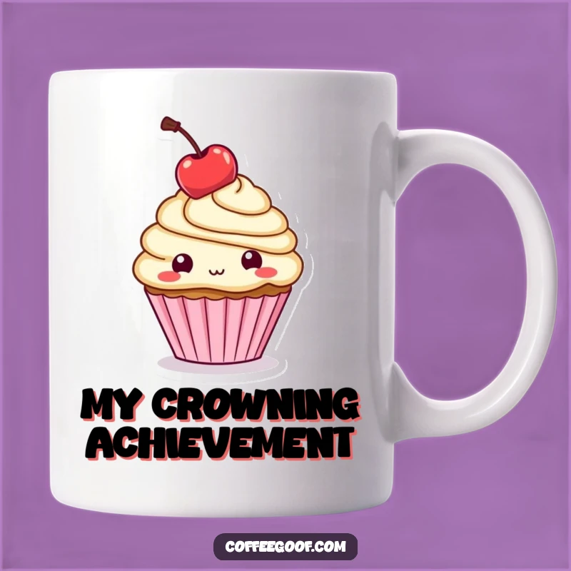 Funny Cupcake Cherry Mug: Sweet Treat Balancing Act, Perfect Gift