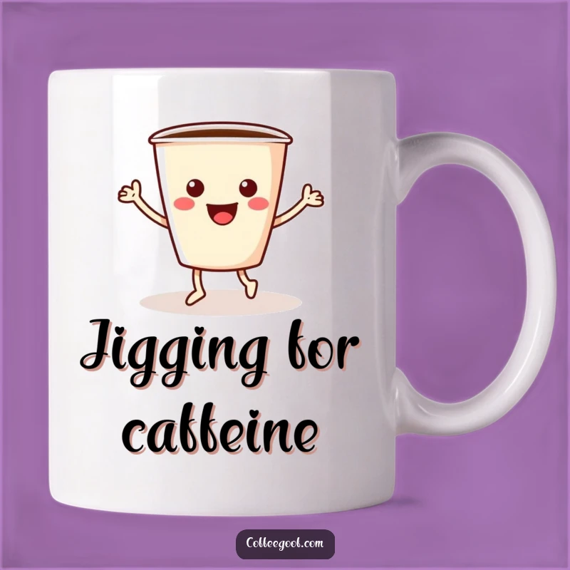 Funny Coffee Mug: Cheerful Jiggling Cup, Hilarious Morning Gift for Coffee Lovers