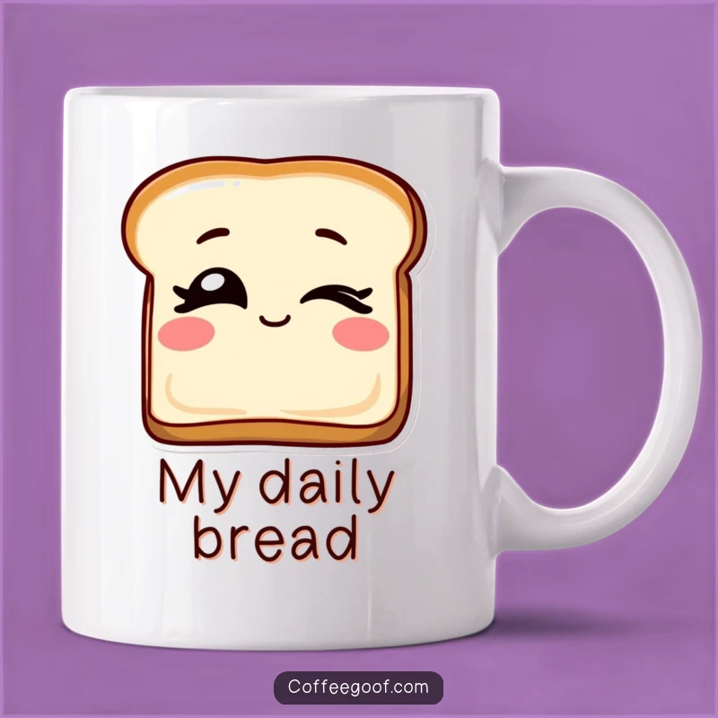 Funny Winking Toast Mug: A Playful Breakfast Pal for Your Morning Brew