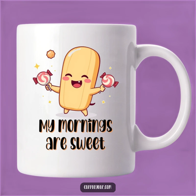 Funny Baguette Juggling Candy Mug: A Deliciously Funny Treat, Perfect Gift!