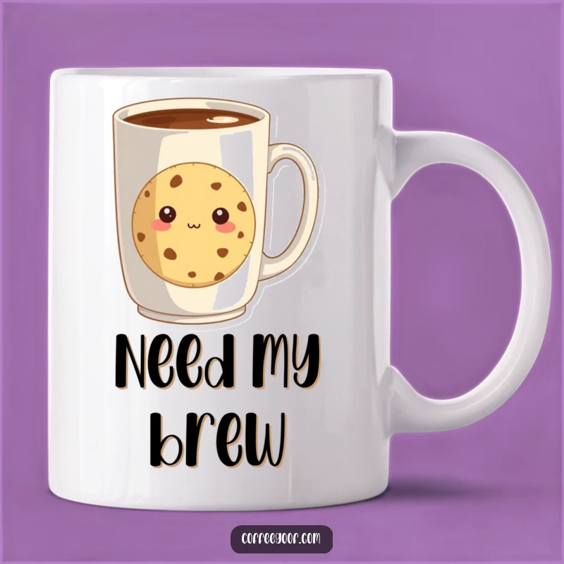 Funny Shy Cookie Mug: A Sweet Treat for Coffee Lovers