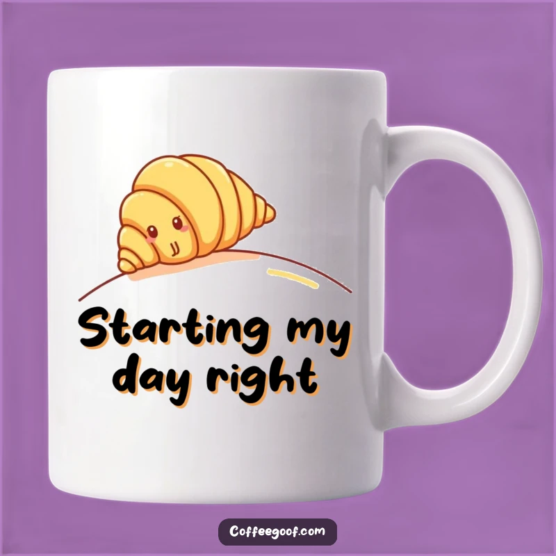 Funny Croissant Hill Roll Mug: Pastry Fun, Perfect Funny Gift for Bakers