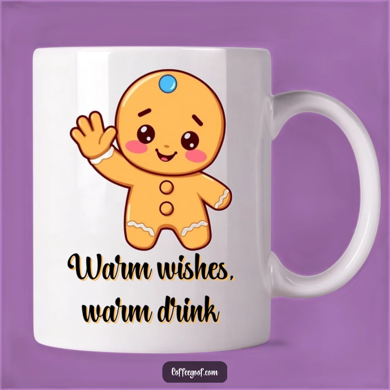 Funny Gingerbread Mug: Cheerful Cookie Gift for Holiday Lovers