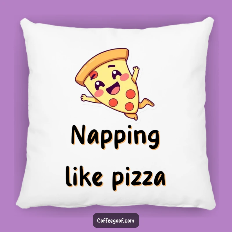 Comfy Funny Pizza Dive Pillow - Hilarious Decor for Foodie Spaces