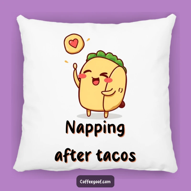 Comfy Funny Taco Pancake Pillow - Hilarious Decor for Foodie Spaces
