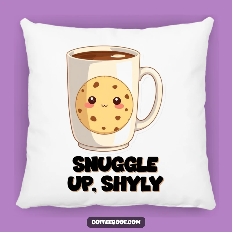 Cozy Funny Shy Cookie Pillow: Snuggle Up with this Sweet Treat