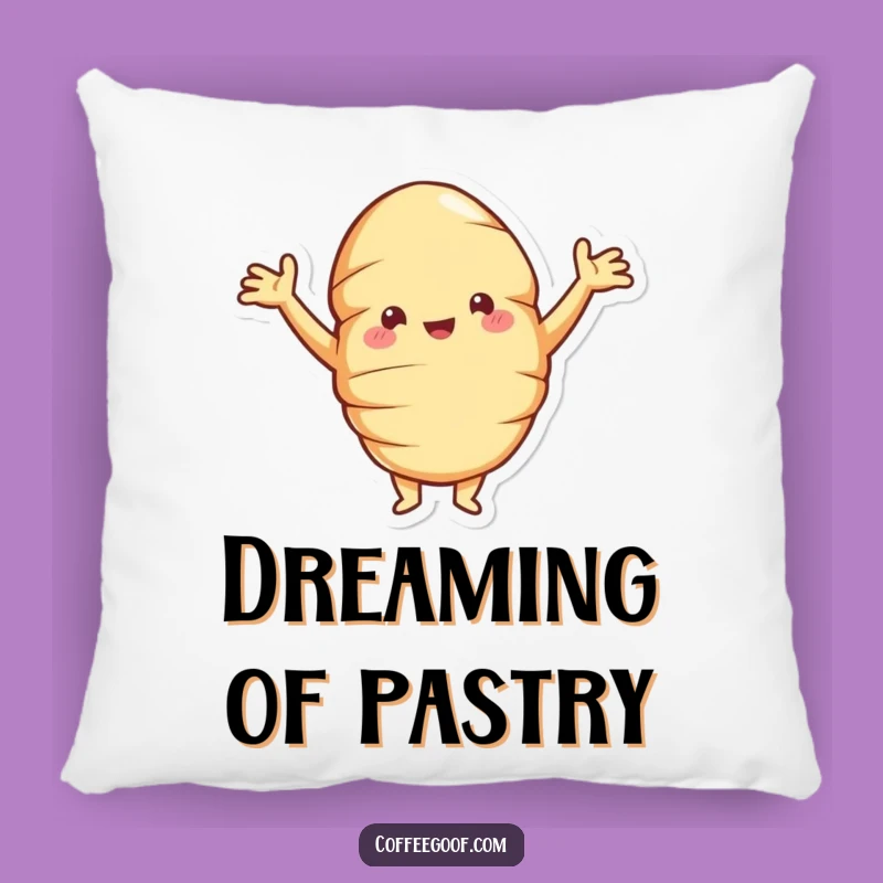 Funny Croissant Pillow: Comfy & Cheerful Pastry Decor Accent