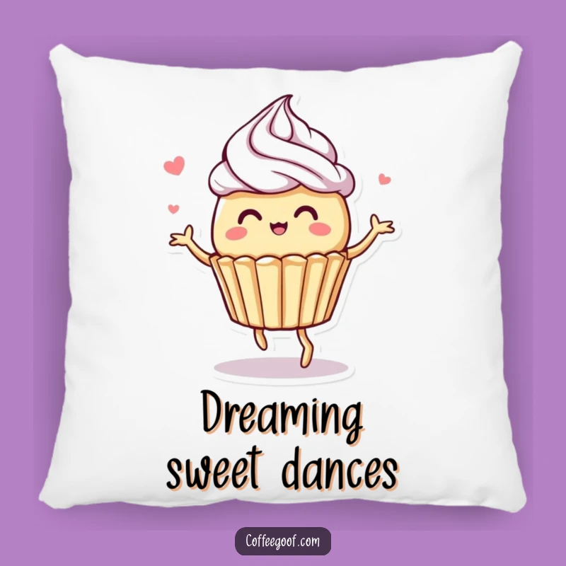 Funny Muffin Pillow: Soft Dancing Frosting Design, Comfy Decorative Gift
