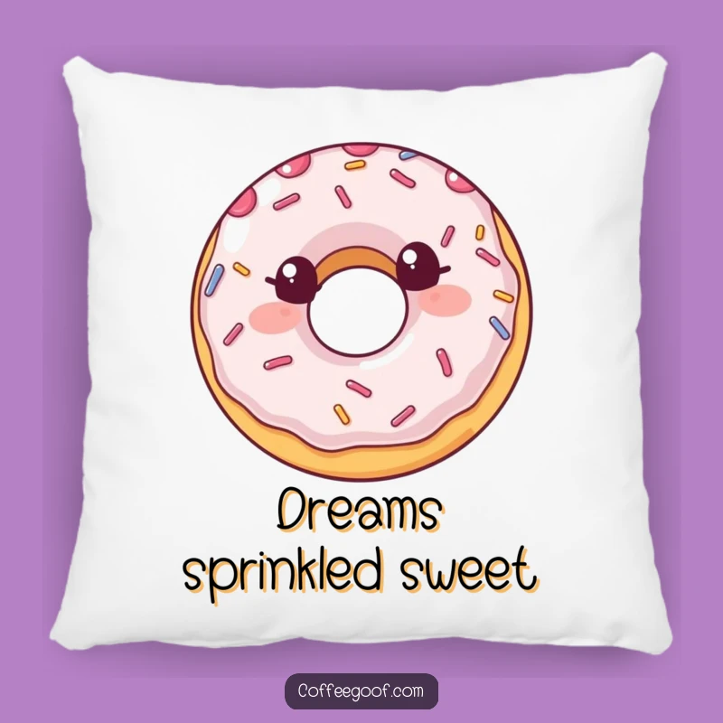 Funny Donut Pillow: Cozy Comfort with Smiling Sprinkles for a Funny Gift