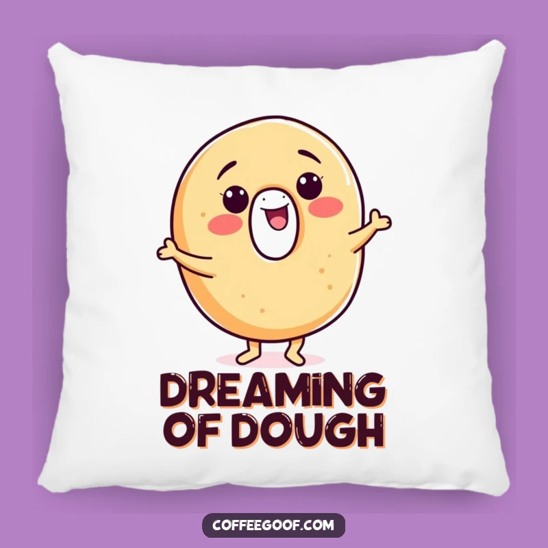 Funny Bagel Pillow: Smiling Jigging Character Comfort, Cozy & Playful, An Adorable Funny Gift!