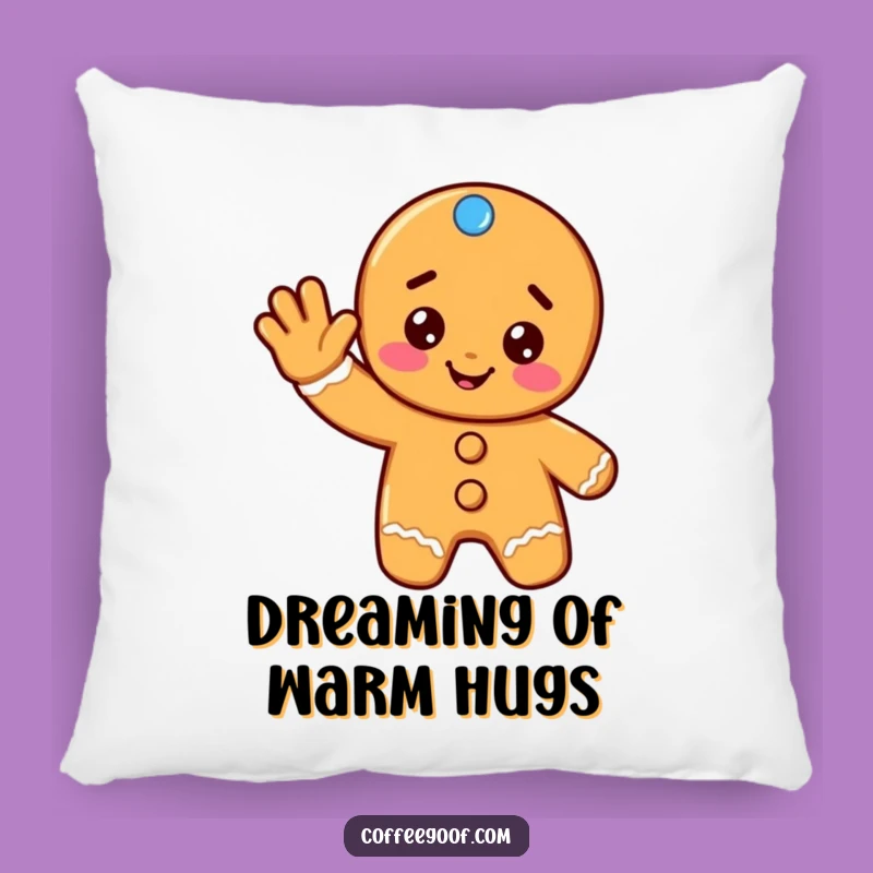 Funny Gingerbread Pillow: Cozy Cookie for Festive Comfort