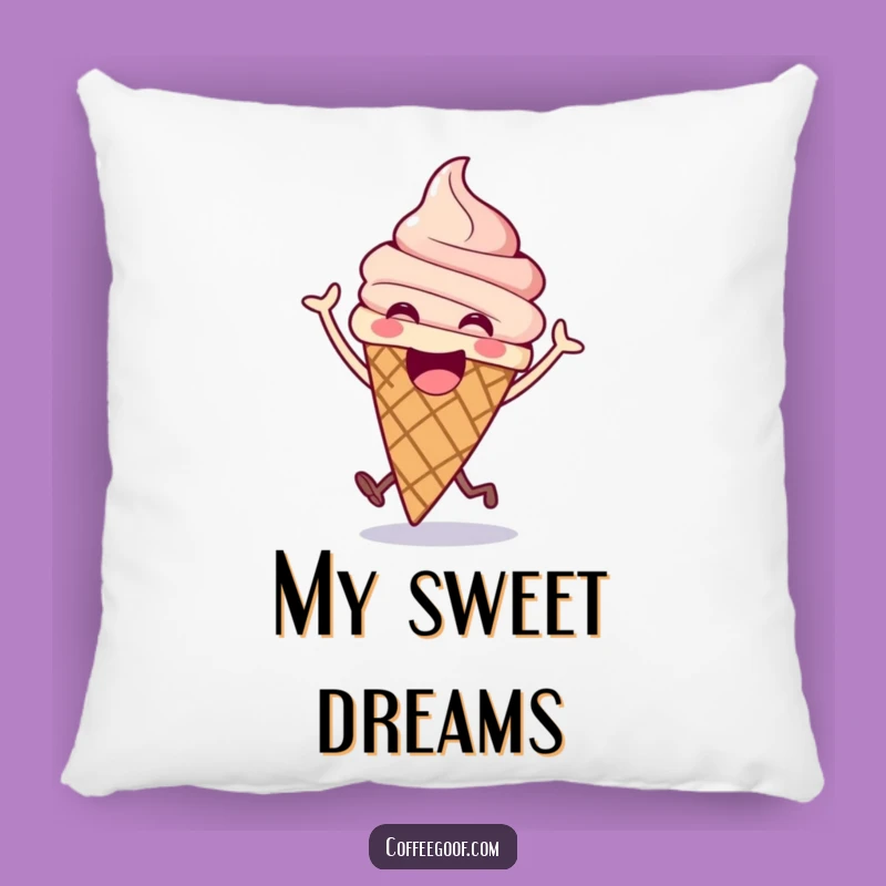 Funny Ice Cream Pillow: Cozy Cone for Sweet Comfort and Fun