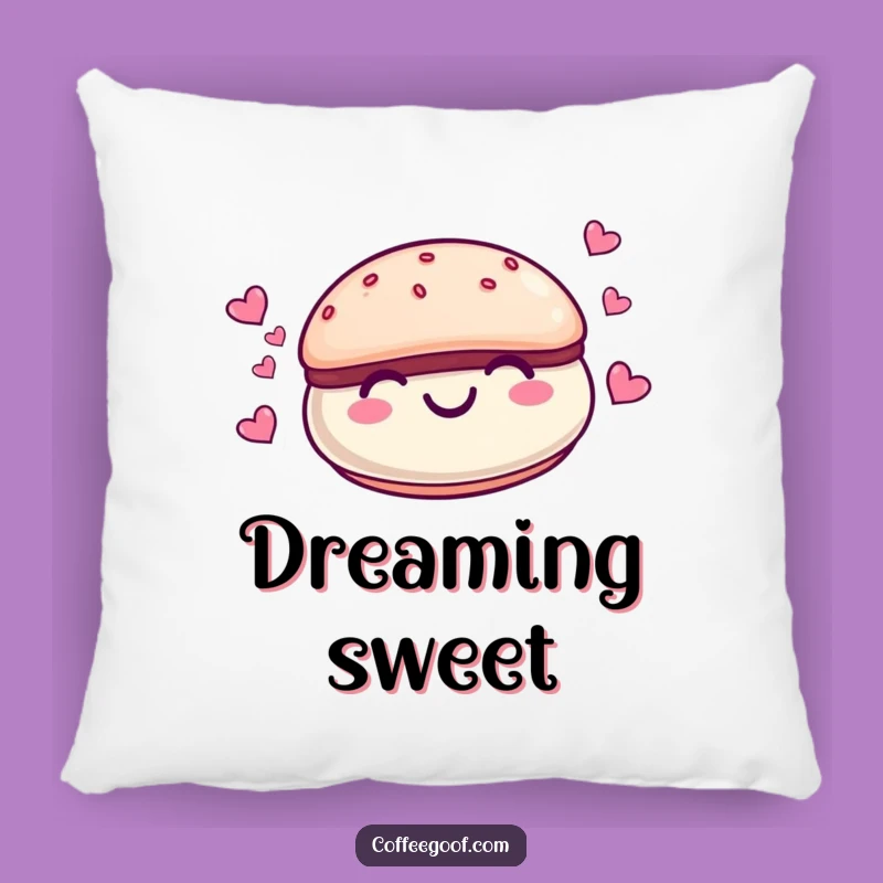 Funny Macaroon Hearts Pillow - Cute Cartoon Cushion Gift