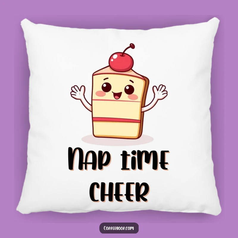 Funny Pillow: Waving Cake Design, Soft Cushion, Perfect Funny Gift for Treat Lovers