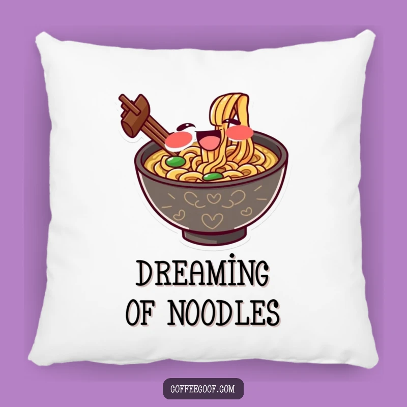 Funny Ramen Pillow: Cozy Slurp Comfort, Perfect Humorous Accent
