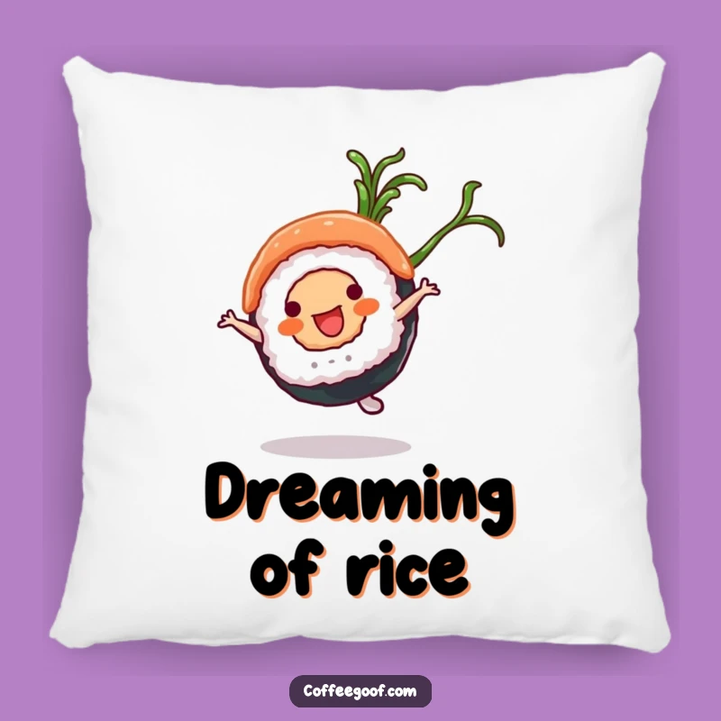 Funny Sushi Pillow: Cartwheel Roll Comfort, Cozy Foodie Gift