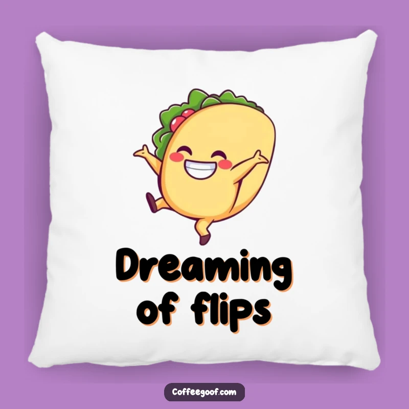 Funny Taco Pillow: Cartwheeling Character Comfort, Cozy & Fun, An Awesome Funny Gift!