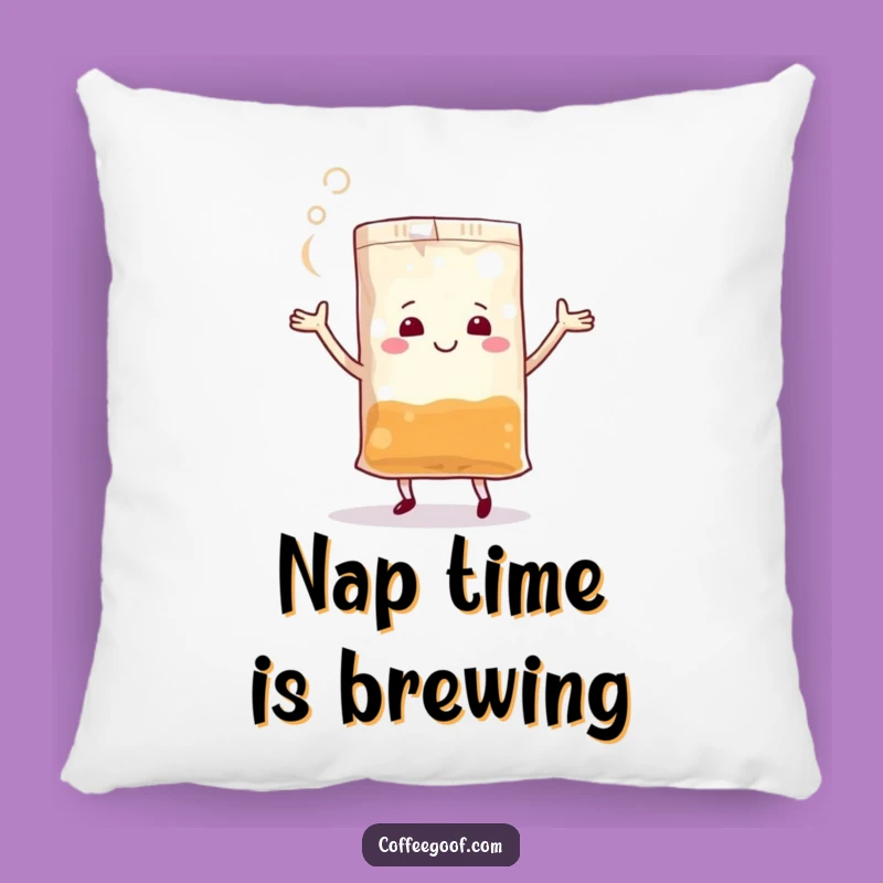 Funny Dancing Teabag Pillow: Cozy Comfort Meets Steamy Merriment, Perfect Gift