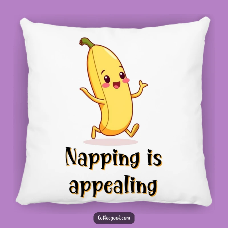 Funny Banana Peel Silly Walk Pillow - Comfy Comedy for Your Couch!