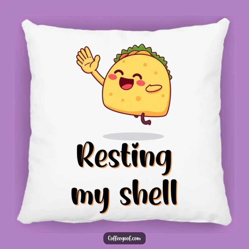 Funny Taco High-Five Pillow - Comfy & Hilarious Fiesta Decor