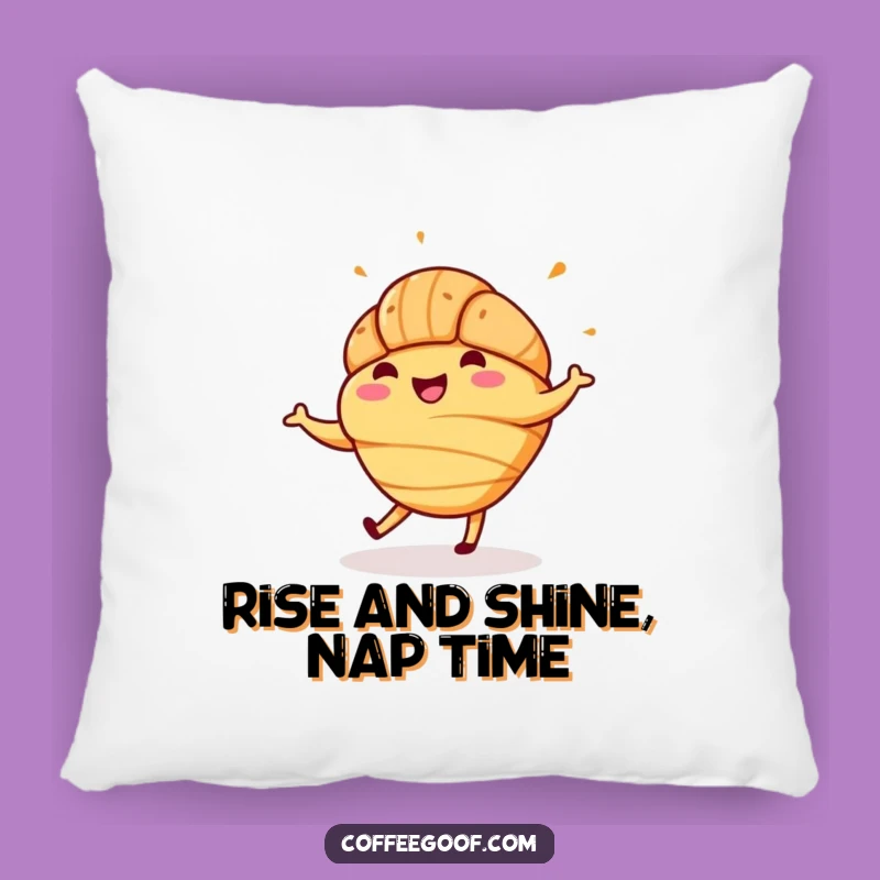 Cozy Funny Croissant Jig Pillow: Snuggle Up with this Deliciously Happy Decor