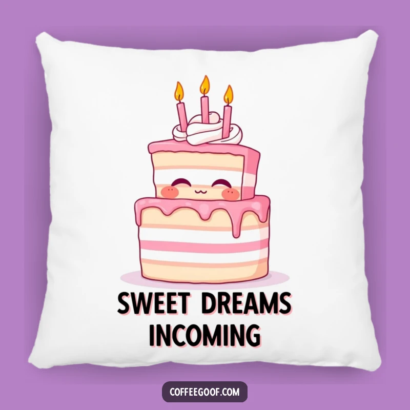 Soft Funny Cake Pillow - Proud Character Comfort, Delightful Funny Gift!