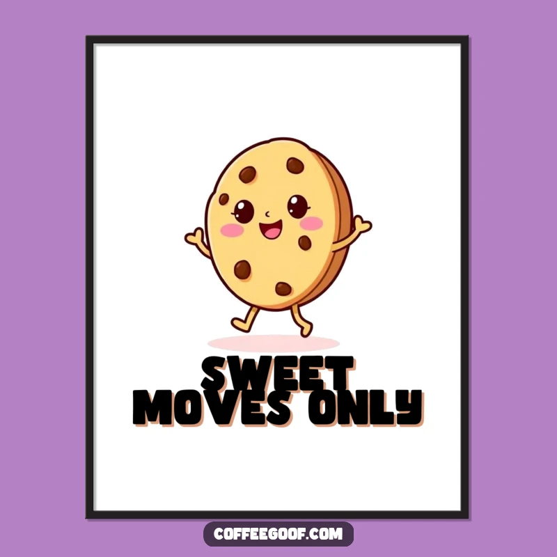 Funny Cookie Jig Digital Art: Cheerful Character Print for Instant Joy