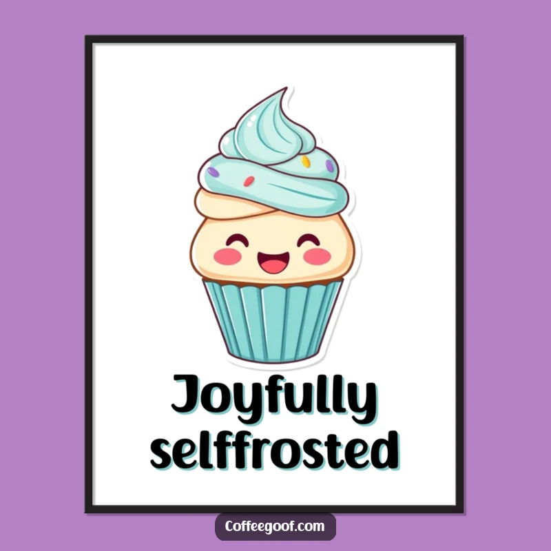 Funny Cupcake Frosting Digital Art - Instant Sweet Wall Decor