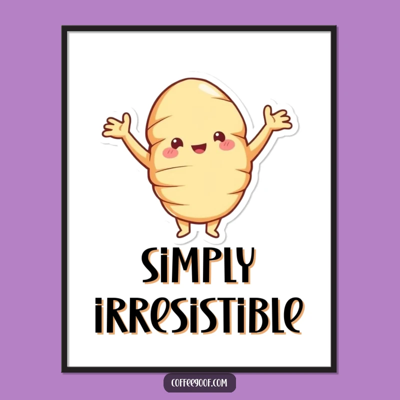 Funny Croissant Digital Art: Instant Joyful Pastry Decor