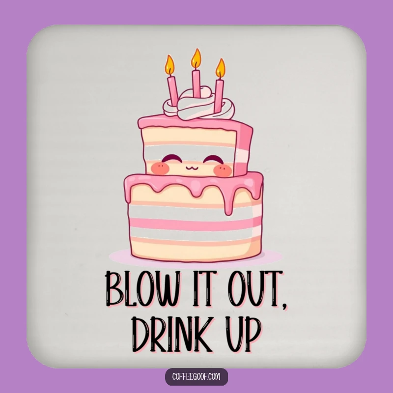 Funny Cake Coaster Set - Proud Character Protection, Memorable Funny Gift!