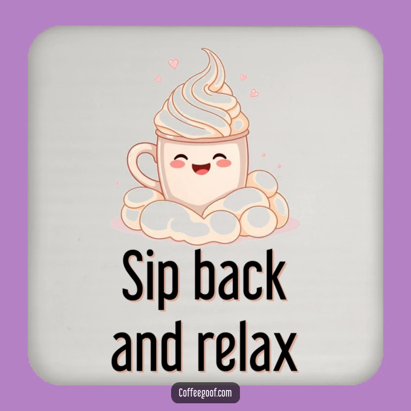 Funny Cocoa Mug Cannonball Drink Coaster: Whipped Cream Protection, Bar Gift