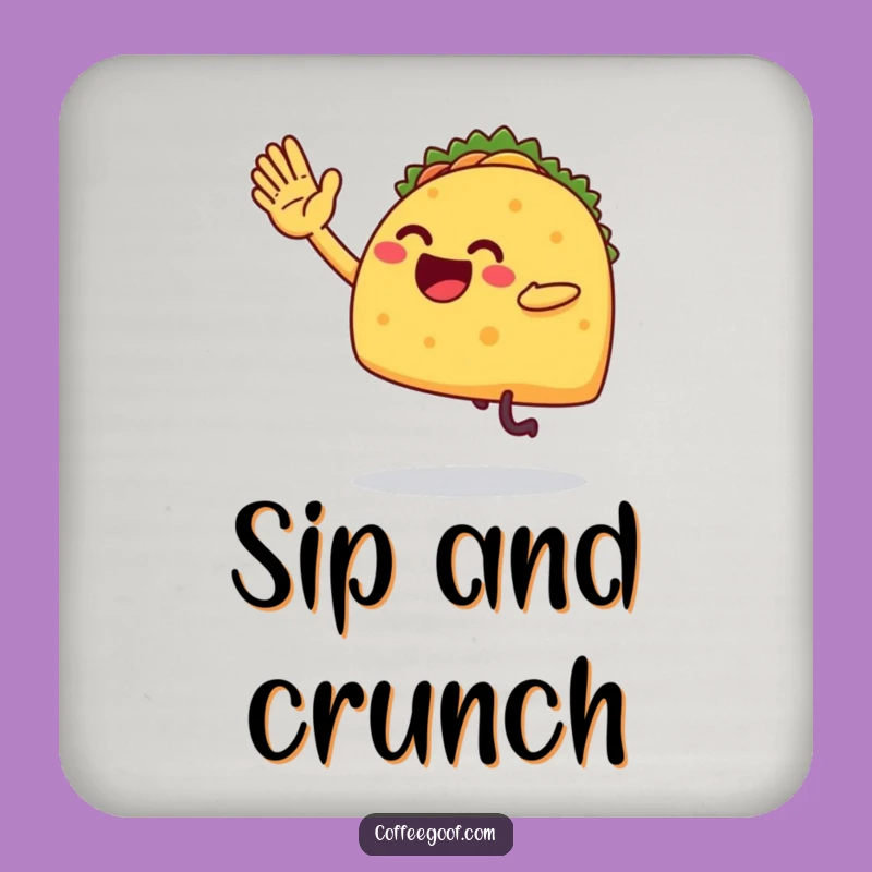 Funny Taco High-Five Coaster - Hilarious Protection for Your Surfaces