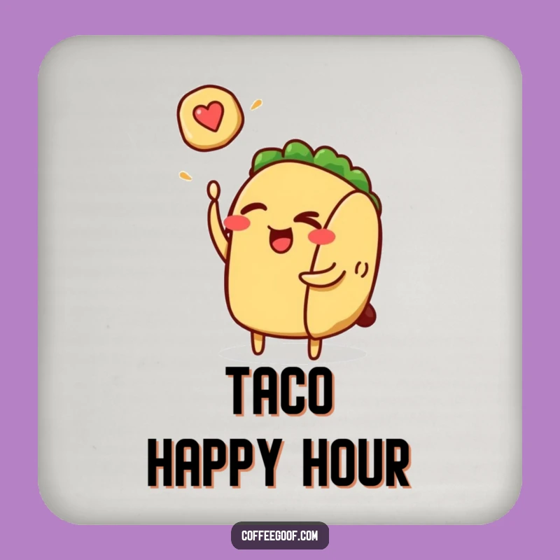 Funny Taco Pancake Coaster - Hilarious Protection for Your Surfaces