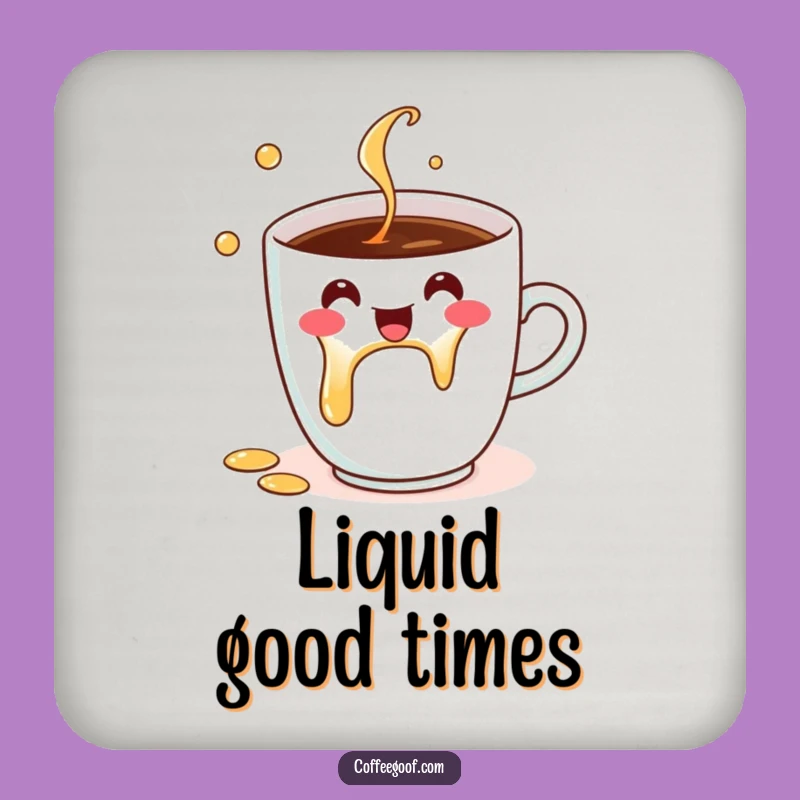 Funny Coffee Cup Coaster: Cheerful Spill Protection for a Fun Funny Gift